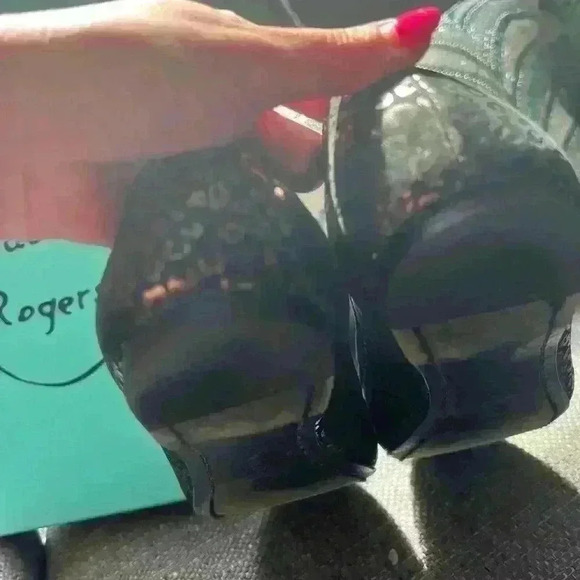 Jack Rogers Rosette Flats Black Horseshoe Size 7.5 - Picture 8 of 9